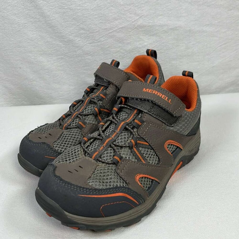 Merrell ML-B Trail Chaser Hiking Shoes Size 5 M Gunsmoke w/Orange Accents Outdoo